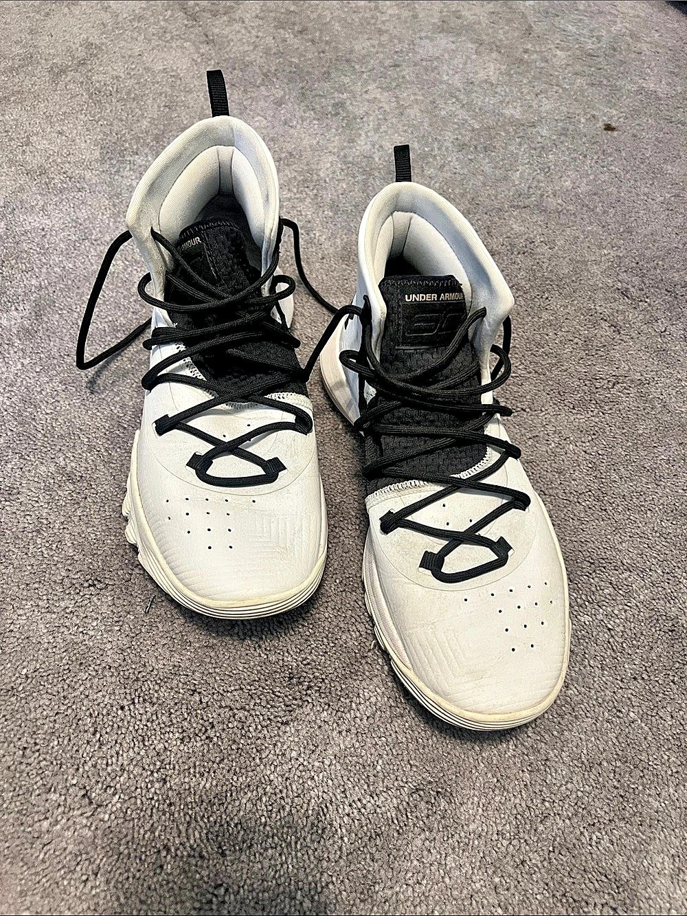 Under Armour Curry 3 Zero Men's Athletic Shoes White & Black